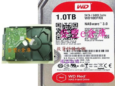 【登豐e倉庫】 F983 WD10EFRX-68FYTN0 1TB SATA3 救資料 外島優惠 有燒焦味 也修電視