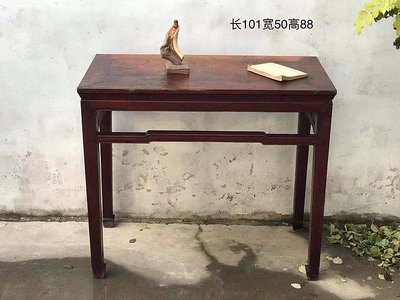 古玩清代 木藝木雕單八仙桌榆木老桌子復古收藏老物件