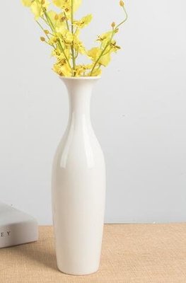 [便利小舖]   花插花器櫥窗擺件白色花瓶佛桌餐桌花插裝飾品 4547c