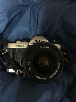 Nikon FM10 單眼底片相機 NIKON NIKKOR 35-70mm F3.5-4.8 鏡頭 閃光燈-日本製
