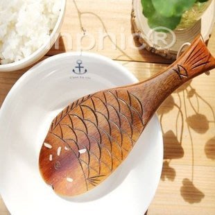 INPHIC-實木魚形飯勺 餐具廚房餐飲用具 日式和風飯鏟