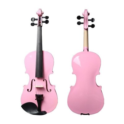 熱銷 -現貨 2020新款粉色實木小提琴成人學生兒童初學者練習小提琴1/2/3/4/8