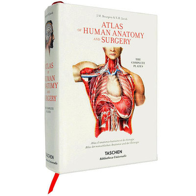 創客優品 正版書籍Bourgery 人體解剖手術藝術 醫學人體解剖圖例 Atlas of Human Anatomy 藝術作品 SJ535