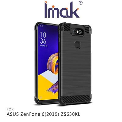 Imak ASUS ZenFone 6(2019) ZS630KL Vega 碳纖維紋套 四角氣囊 鏡頭保護【出清】