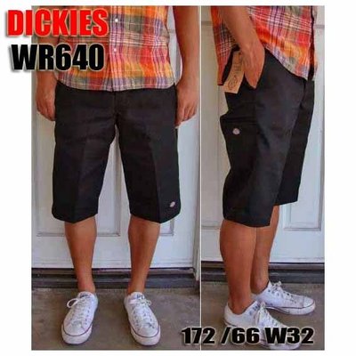 【現貨】全新正品 Dickies WR640 Work Short 工作褲 窄版重磅硬挺短褲 黑 灰 藍 卡其 w30 32 34 36