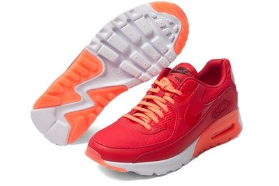 =CodE= NIKE AIR MAX 90 ULTRA ESSENTIAL 輕量慢跑鞋(紅橘)724981-602 女
