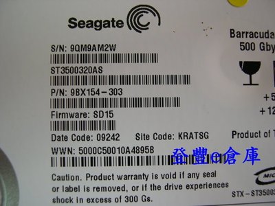 【登豐e倉庫】 YF70 Seagate ST3500320AS 500G SATA2 硬碟