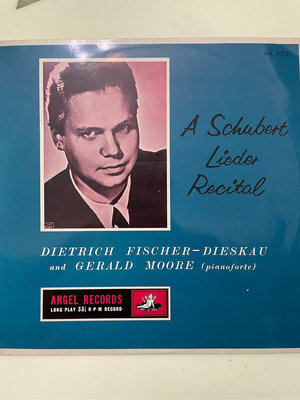 ｛肥貓黑膠｝古典音樂：舒伯特歌曲獨奏會Schubert/費雪狄斯考與摩爾（鋼琴）