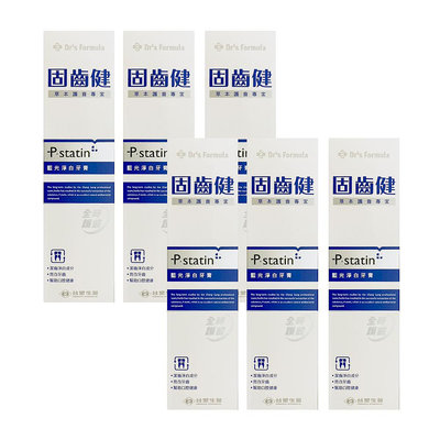 免運《台塑生醫》Dr's Formula固齒健-藍光淨白牙膏120g(6條/組)