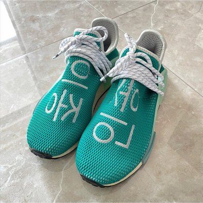 Pharrell X adidas originals NMD Hu"Dash Green" 藍 Q46466潮鞋