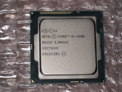 售:四代intel Core i5-4590 3.3G 22nm 1150腳位 4核心 CPU(良品)(1元起標)