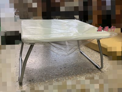 《鑫進行》全新 折腳桌 摺疊桌 摺合桌 折合桌 床上桌 和式桌 鐵腳 2尺 方形桌 小茶几 方形茶几 白色