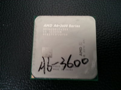 【 創憶電腦 】AMD A6-3600  四核心 FM1 腳位  CPU 良品 直購價100元