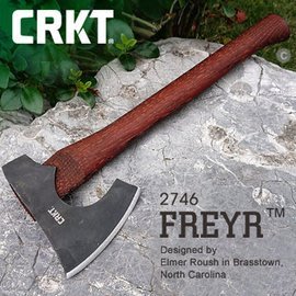 《綠野山房》CRKT FREYR 斧頭 含皮套 1055高碳鋼 登山 露營 CRKT 2746