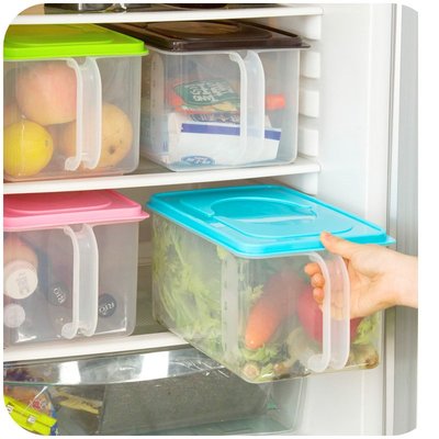 品如衣櫃 置物架 调料盒 居家家廚房收納盒塑料餐具整理箱冰箱櫥柜桌面帶蓋雜糧食品儲物盒