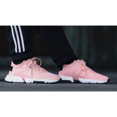 【正品】ADIDAS POD-S3.1 BOOST 粉色 黑色 網布 淺粉 慢跑鞋 女