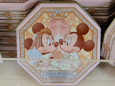 Ariel's Wish-日本東京迪士尼婚禮限定婚禮小物探房禮物伴娘禮喜餅米奇米妮婚紗西裝收納鐵盒收納盒飾品盒子-售空盒
