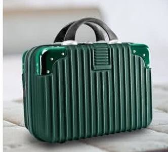 【免運】勝德豐 14吋手提箱 子母箱 14吋行李箱 手提行李箱 置物箱 收納箱 可插放行李箱上 化妝箱 工具箱 綠色