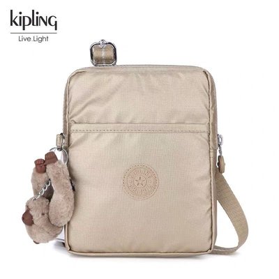 【熱賣精選】 Kipling 猴子包 金屬金 K12582 mini 手機包 隨身包 斜背包 護照 旅行 輕便 輕量