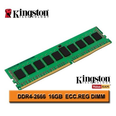 金士頓 Kingston DDR4 2666 16GB ECC REG RDIMM 伺服器 記憶體  X99 X299