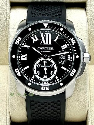 重序名錶 CARTIER 卡地亞 CALIBRE DE CARTIER DIVER 自動上鍊潛水腕錶 W7100056