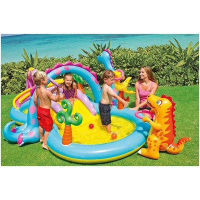 【熱賣精選】Intex 57444  57135  57453 主題兒童游泳池, 帶充氣  兒童泳池 Soopa 氣球