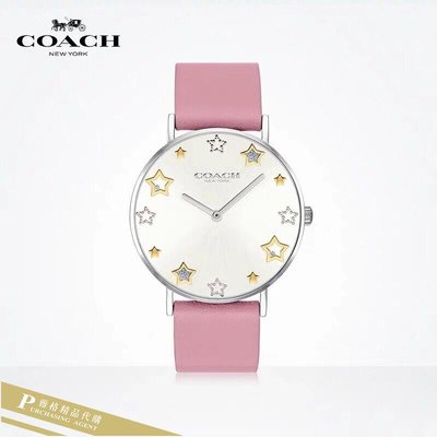 雅格時尚精品代購COACH 寇馳手錶 簡約錶盤皮錶帶手錶 女生腕錶 美國代購