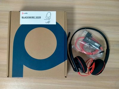 全新原廠現貨 2年保固壞換新 Poly Plantronics Blackwire C3220 USB Type-C耳機