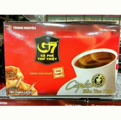 越南 G7黑咖啡/1箱/24盒(360小包)/720克