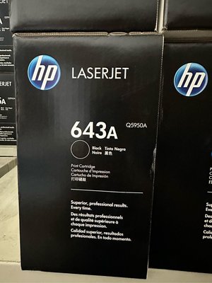 HP Q5950A 643A 原廠黑色碳粉匣