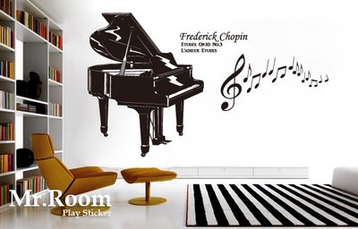 ☆ Mr.Room 空間先生創意 壁貼 音樂 音符鋼琴 (MS023) 精品櫥窗 設計感 音樂教室 偶像劇佈置