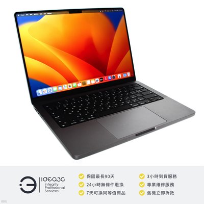 「點子3C」MacBook Pro 14吋筆電 M1 Pro【保固到2025年1月】16G 512G SSD MKGP3TA 2021年款 太空灰 ZI933