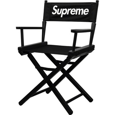 潮牌Supreme 19ss折疊椅導演椅 實木凳子釣魚野外 垂釣 露營椅子