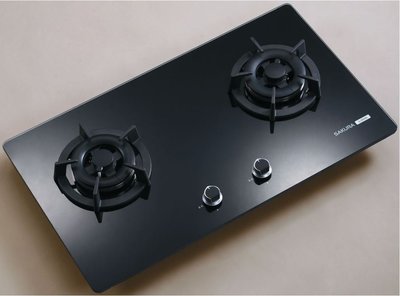 《日成》櫻花-二口.小面板.易清玻璃檯面爐 (G2522GB) 黑玻