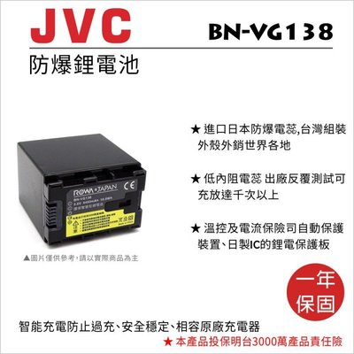 【老闆的家當】ROWA樂華 JVC VG-138 副廠鋰電池