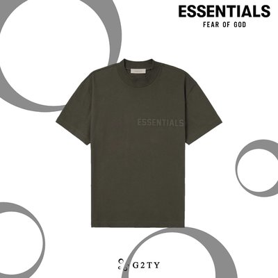 [G2TY] Essentials Fear Of God FOG Tshirt 短袖 綠 白 菸灰 黑 燕麥灰 植絨