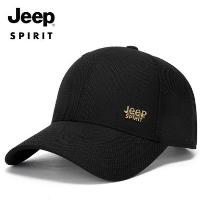 男帽 女帽一件代發JEEP SPIRIT吉普棒球帽男士春夏鴨舌帽細網透氣遮陽帽子