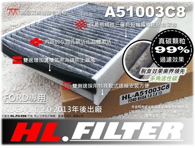 【HL】福特 FORD KUGA 1.5 1.6 2.0 原廠 型 正廠 型 複合式 活性碳冷氣濾網 空調濾網 非 3M