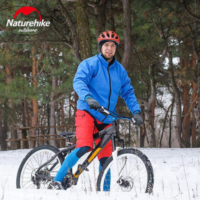 騎行手套Naturehike挪客 戶外加絨保暖手套 冬季騎行跑步防風防水運動手套