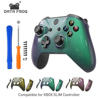 Xbox one slimX手柄殼個性創意變色龍配色diy改裝替換維修面蓋