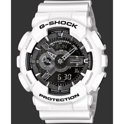 CASIO卡西歐G-SHOCK 視覺層次 新潮流時尚概念錶 GA-110GW GA-110GW-7A