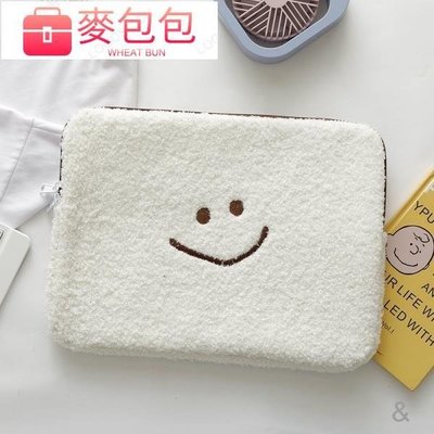 手提電腦包 Dinotaeng韓國 笑臉棉花糖 11吋/13吋/ 筆電包 iPad電腦包 棉花糖電腦包--麥包包