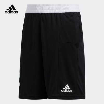 100原廠％Adidas愛迪達官網  大童裝夏季籃球運動短褲FN5667