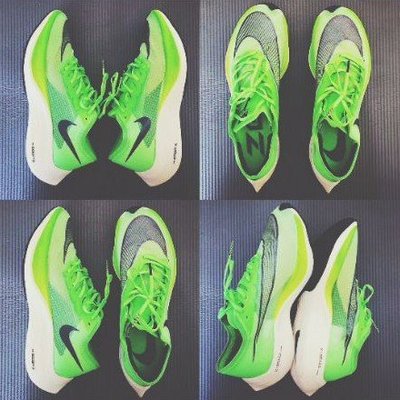 【正品】耐克Nike ZoomX Vaporfly Next% 男 青綠 網紗 馬拉松 步 AO4568-300慢跑鞋