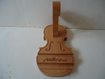 Acuslik Labor木製小提琴造型萬用架。