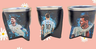 阿根廷世足冠軍--瑪黛茶高級純手工瑪黛紀念杯／馬黛杯／Mate杯～百分之百阿根廷原裝進口--內部玻璃--Mat024