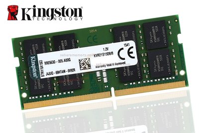{買到賺到}金士頓16GB筆電用記憶体DDR4 2666 16GB KVR26S19D8/16 另有8GB