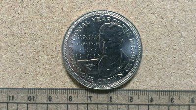 F5-1981年英屬國男人島-DISABLED大型紀念幣