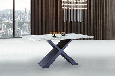 ☆[新荷傢俱] E 1204☆中花白石面桌 5尺桌/6尺/7尺 餐桌 餐桌 美式餐桌 工業風桌 特色餐廳 石面桌