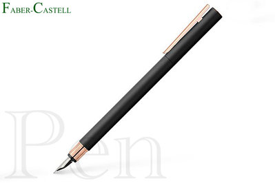 【Pen筆】德國製 Faber-Castell輝柏 NEO Slim金沙袖珍帝黃金鋼筆 F/EF